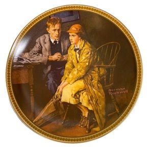 Norman Rockwell | Collectible Plate | Confiding in the Den | #11